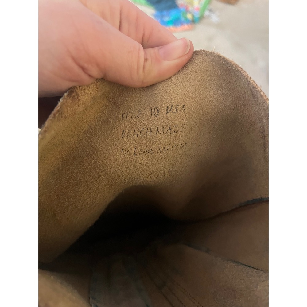 Bed Stu Women's Tango Leather‎ Tall Riding Boots Distressed Brown Zip- Size 10 - Picture 10 of 12